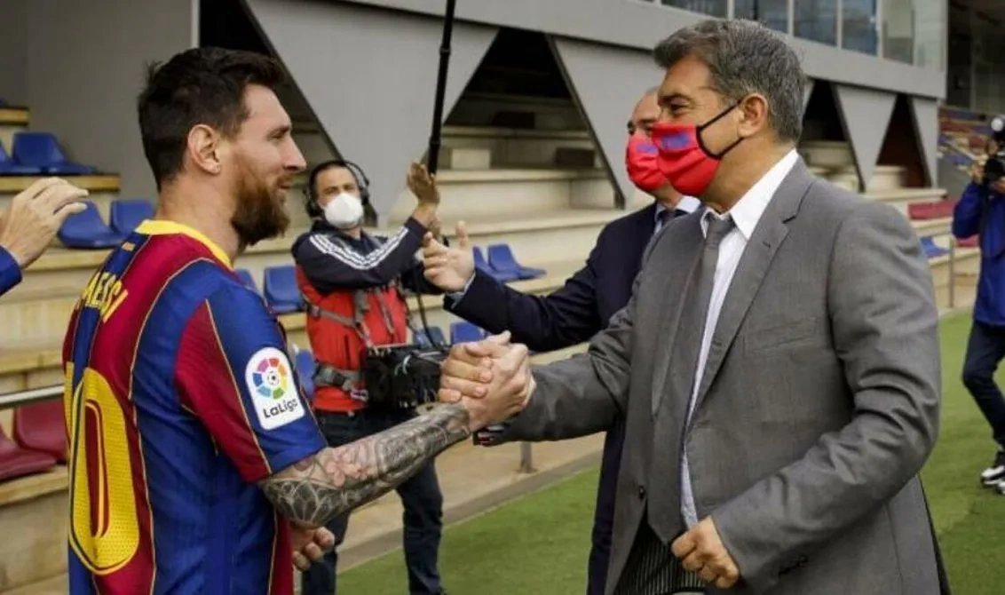 Barcelona president Joan Laporta hints at Messi’s return
